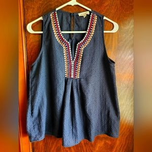 Blue Sleeveless Tank